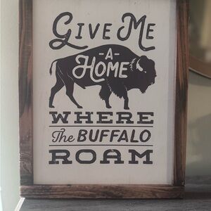 Black and White Buffalo Wall Art